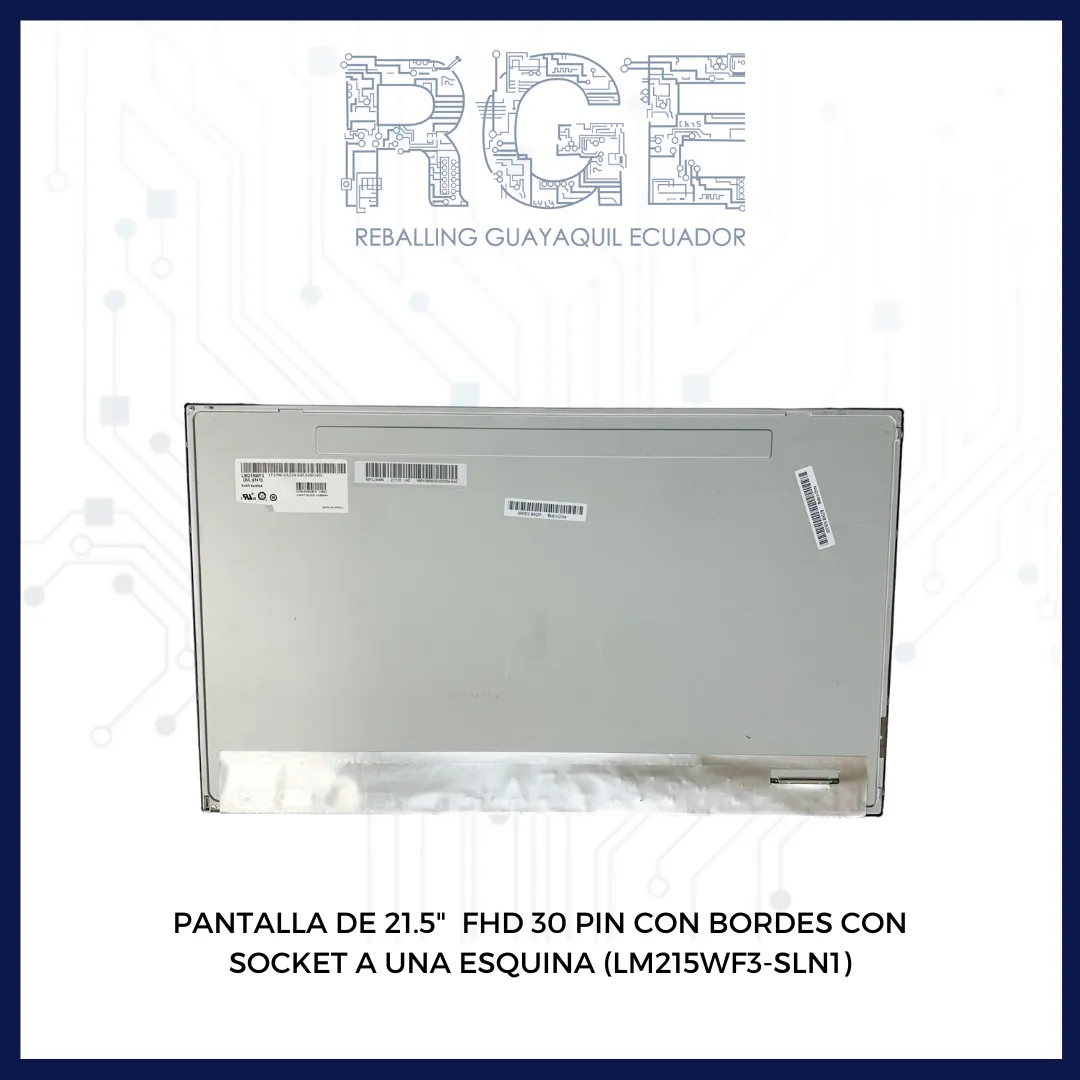 PANTALLA DE 21.5″ FHD 30 PIN CON BORDES SOCKET A UNA ESQUINA (LM215WF3-SLN1) 