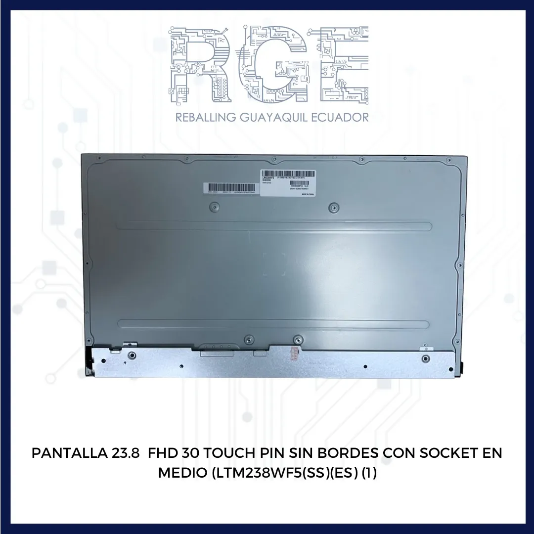 PANTALLA DE 23.8" TOUCH FHD IPS 30 PIN SIN BORDES CON SOCKET EN MEDIO (LM238WF5 SSE5)