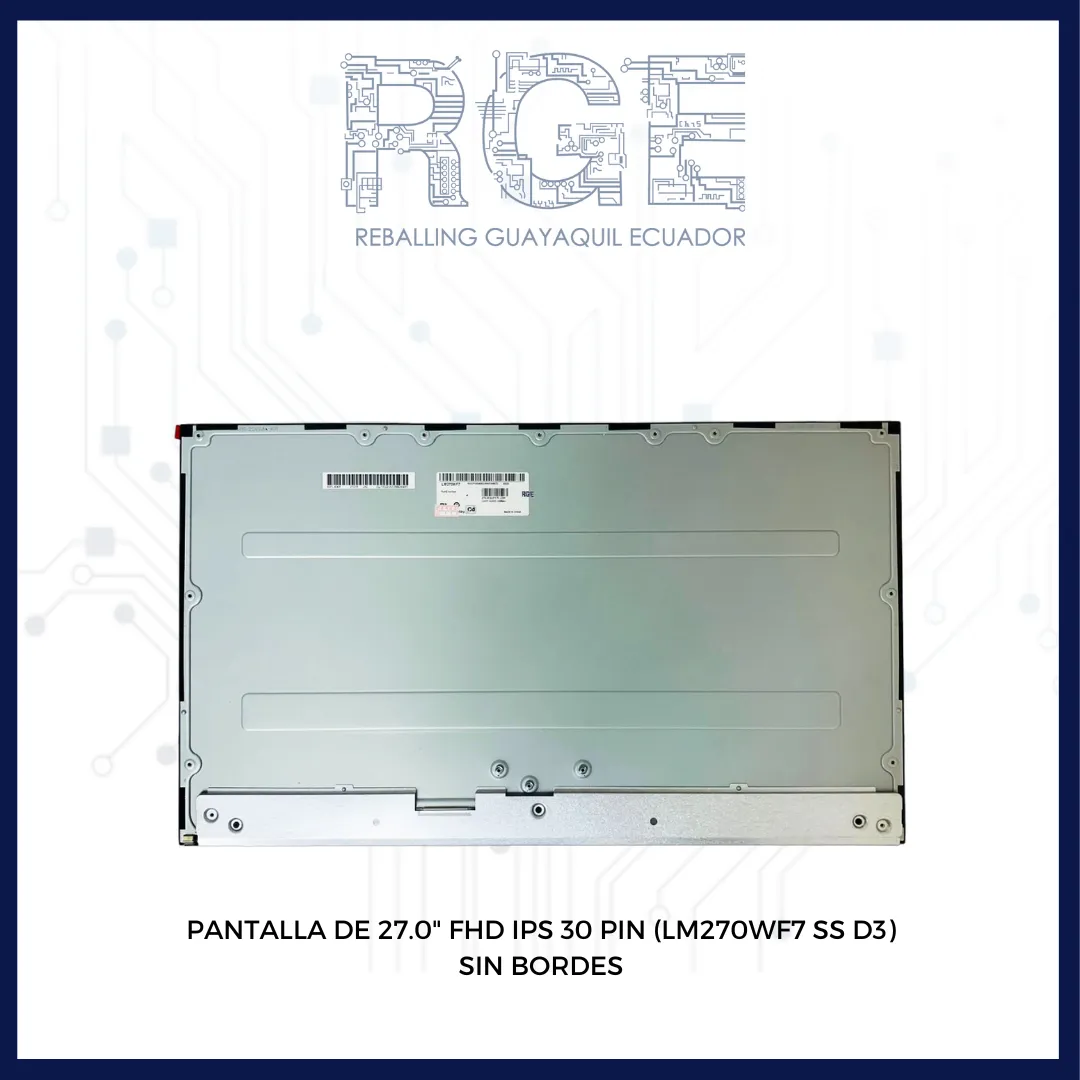 PANTALLA DE 27.0"  FHD 30 PIN SIN BORDE (LM270WF7-SS D3)