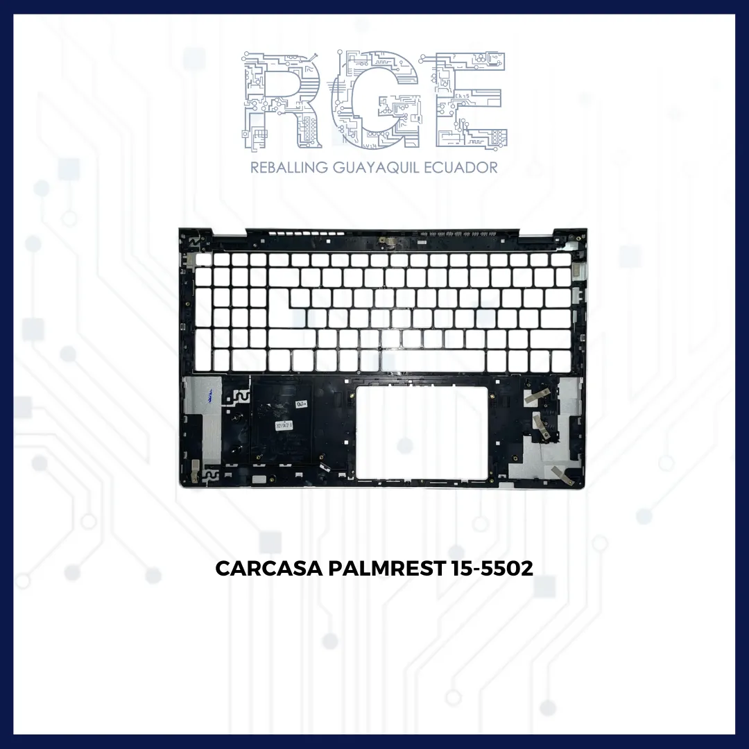 CARCASA PALMREST SIN TOUCH PLATA DELL 15-5502 5501 5505