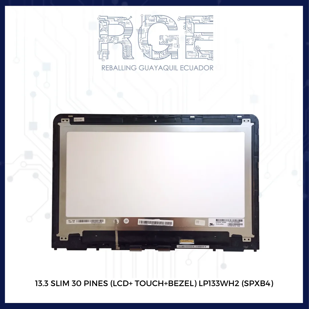 PANTALLA 13.3 SLIM 30 PIN (LCD+TOUCH+BEZEL) LP133WH2-SPB4