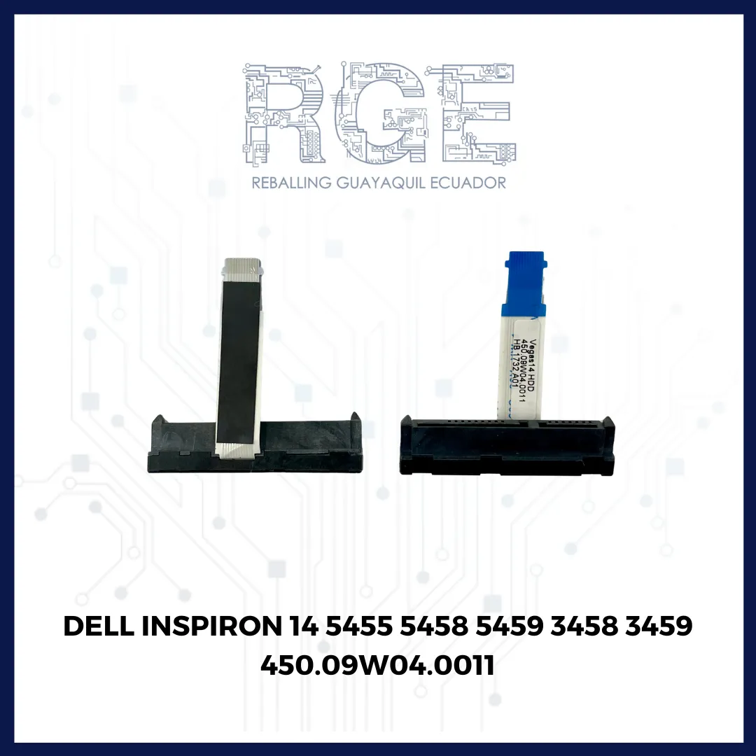 ADAPTADOR DE DISCO DURO DELL INSPIRON 14-5455 5458 5459 3458 3459 14 3451 450.09W04.0001 12PIN