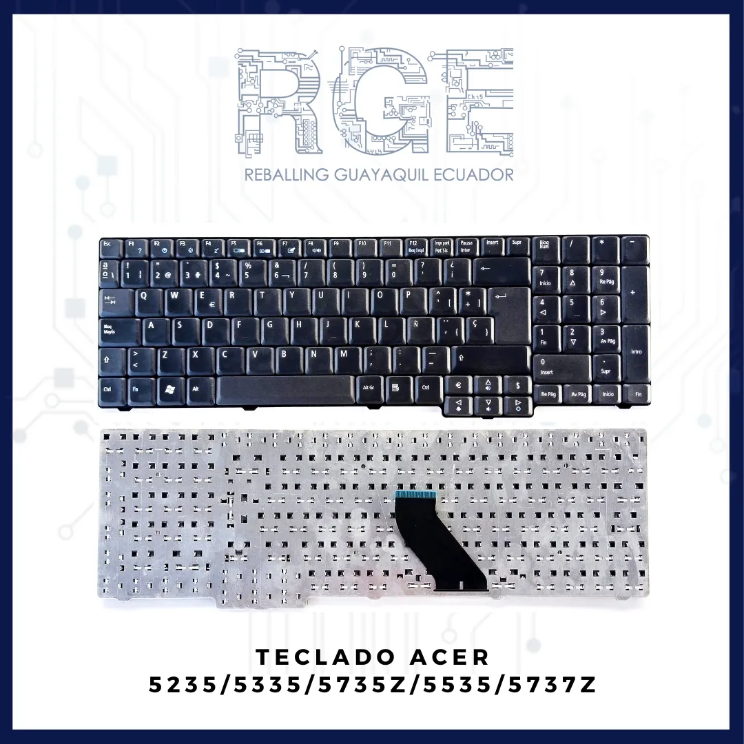 TECLADO ACER EXTENSA 5235, 5635, 5635G, 5635Z, 5635ZG, 7220, 7620 7620G, 7620Z