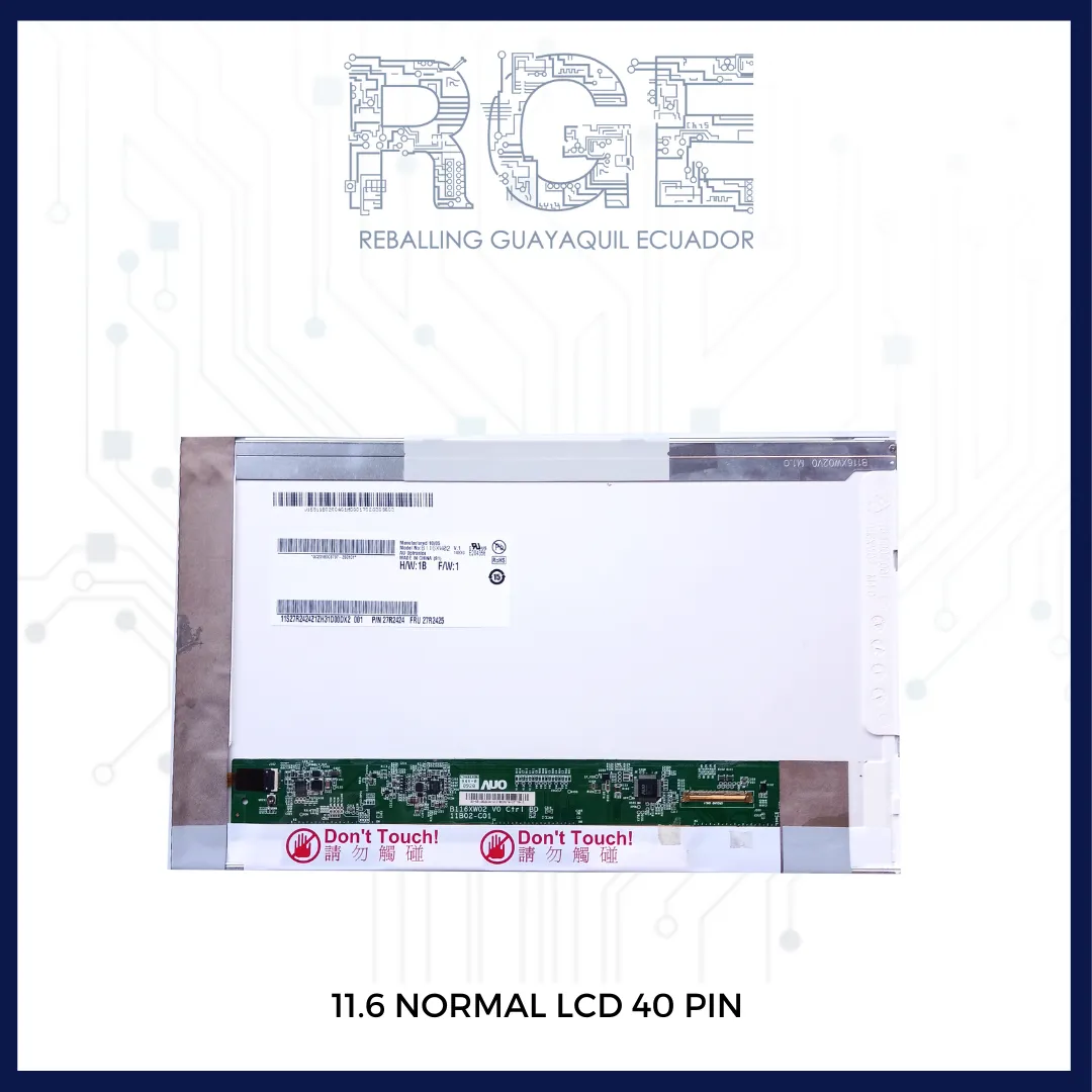 PANTALLA 11.6 NORMAL LCD 40 PIN B116XW02 V.0 / B116XW02 V.1