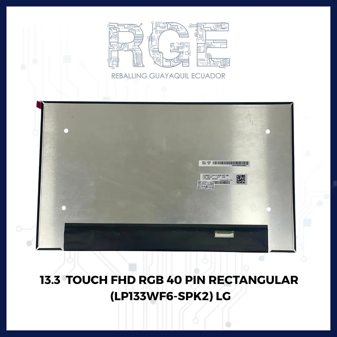 PANTALLA 13.3 TOUCH FHD RGB 40 PIN RECTANGULAR (LP133WF6-SPK2)