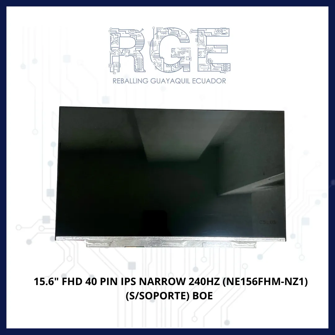 PANTALLA 15.6 FHD 40 PIN IPS PIN NARROW 240HZ SIN SOPORTE NE156FHM-NZ1