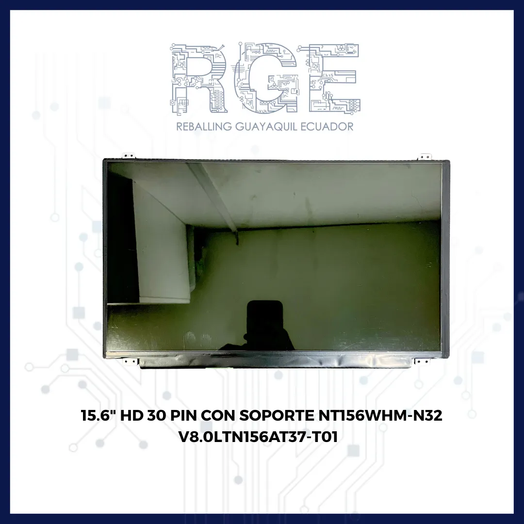 PANTALLA DE 15.6" HD 30 PIN CON SOPORTE NT156WHM-N32 V8.0 LTN156AT37-T01 NT156WHM-N42 V8.3