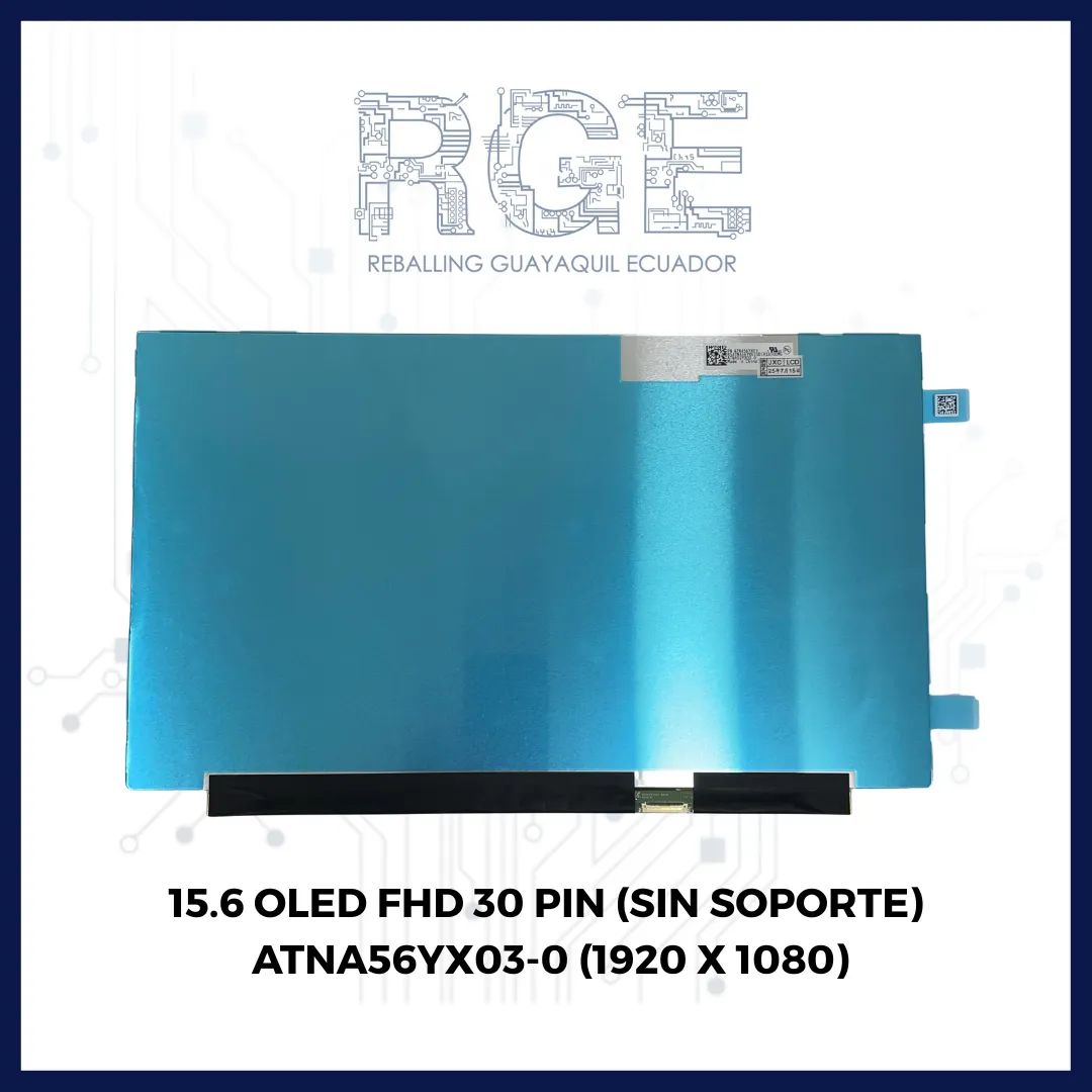 PANTALLA OLED 15.6 FHD 30 PIN (SIN SOPORTE) ATNA56YX03-0 (1920 X 1080)