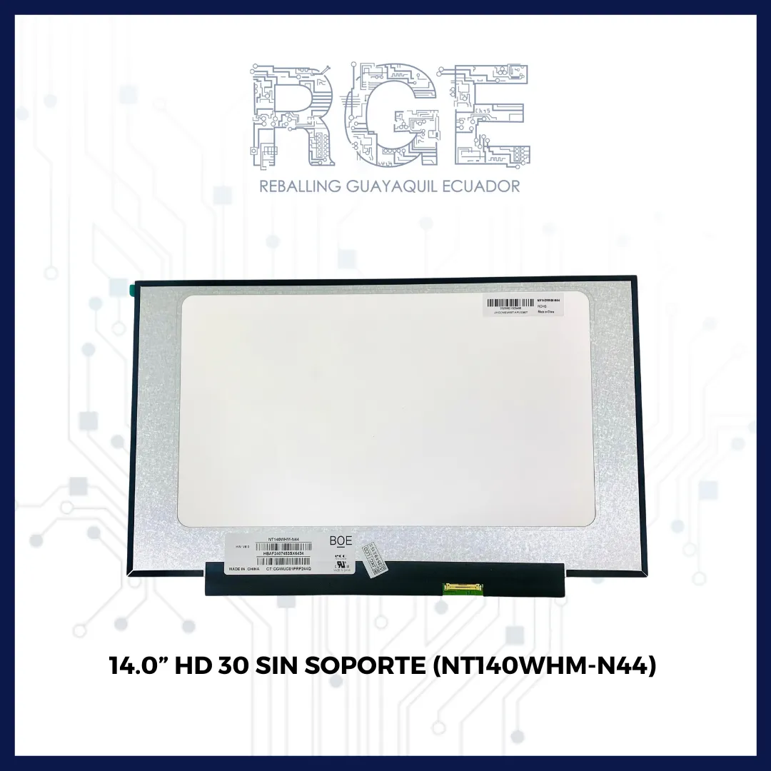 PANTALLA DE 14.0" HD 30 PIN (SIN SOPORTE) MB140AN01-9 BOARD 22CM 